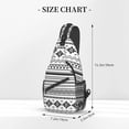 thumbnail image 3 of Custom Printed Sling Bag for Women Men Crossbody Shoulder Backpack Chest Bags Gym Travel Hiking Casual Daypack, 3 of 7