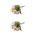 thumbnail image 1 of Ramo de flores artificiales de peonía Matsuzay para fiesta en casa toque Real Blanco, 1 of 6
