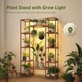 thumbnail image 5 of Bamworld Plant Stand Indoor with Grow Lights for Indoor Plants, 62.2'' Tall Plant Shelf, 12 Tiers Sturdy Plant Rack for Plants Display, Living Room Garden Patio Decor, 5 of 6