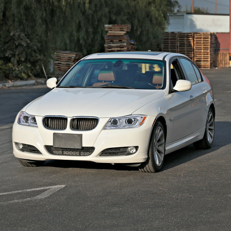 Fit 2006-2011 BMW E90 E91 Smoke Dual Projector Headlights+Dynamic LED 3D  Halo
