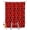 Deep Red, variant on Split Shower Curtain for Transfer Bench, Sage Green Geometric Fabric Shower Curtains for Bathroom, Modern Morocco Abstract Art Tub Sliding Transfer Bench Waterproof Bath Curtains 72"x72"