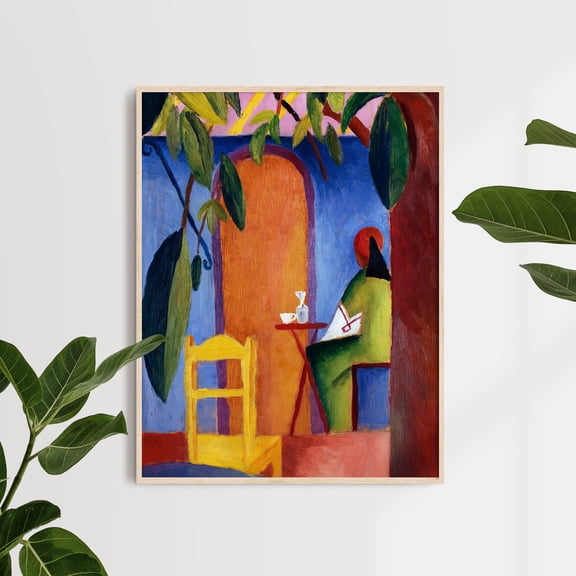 Türkisches Café - 1914 | August Macke | Premium Fine Art Print | 20th Century German | Expressionism | Portrait