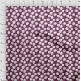 thumbnail image 3 of oneOone Cotton Cambric Dark Magenta Fabric Florals Fabric For Sewing Printed Craft Fabric By The Yard 42 Inch Wide, 3 of 4