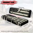 thumbnail image 7 of Yuyamidu Green American Flag UTV Seat Cover Soft Anti-Scratch Mule Bench Seat Cover Eagle UTV Seat Accessories Full Protection Compatible with Kawasaki Mule 3000 3010 3020, 7 of 7