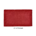 thumbnail image 3 of Better Trends 24" x 40" Premium Bathroom Rugs 100% Cotton Soft Reversible Tufted Bath Mat Water Absorbent Bath Rug Ideal for Bathroom Shower and Tub Use (Red) Edge Collection, 3 of 4