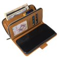 thumbnail image 5 of Dteck 9 Card Slots Wallet Case for Samsung Galaxy S20 FE 6.5-inch,Retro Magnetic Strap Card Pocket Leather Zipper Hybrid Rubber Shockproof Kickstand Phone Cover,Brown, 5 of 5