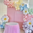 thumbnail image 4 of Yanonmyfd Globos Daisy, 10 Pcs Globos de Flor de Margarita Blanca, Decoraciones de Fiesta de Cumpleaños Groovy Boho Daisy, Baby Shower Boda Pascua Productos para Fiestas, 4 of 8