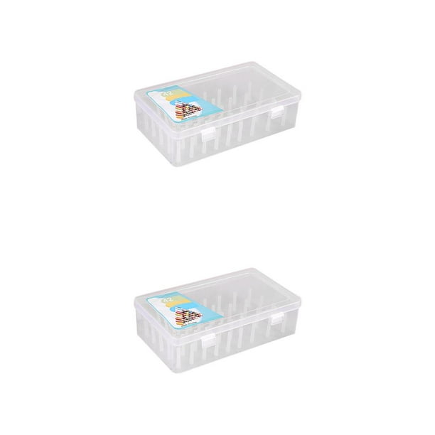 Toystoory Caja de hilo de coser 42 carretes Almacenamiento de gran capacidad Contenedor a prueba de polvo Type1 NO1 Toystoory CBP219886
