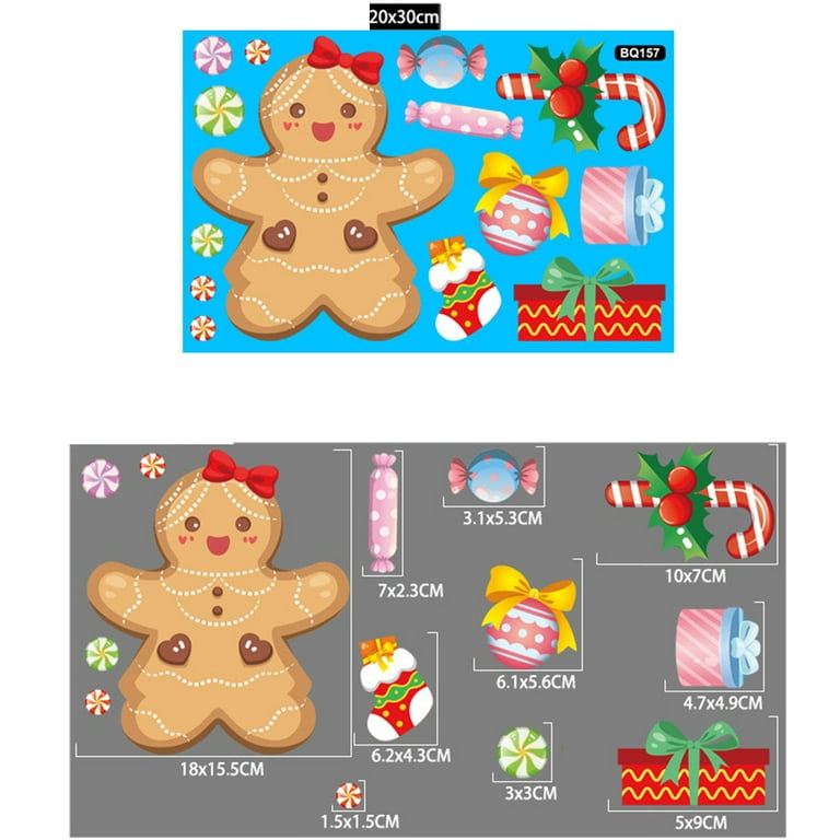 45 Pcs /Pack Happy Christmas Gingerbread man DIY Paper Decorative Life Diary  Stickers - AliExpress
