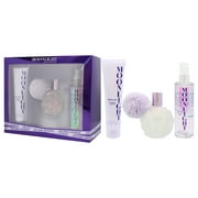 Ariana Grande Moonlight , 3 Pc Gift Set 3.4oz EDP Spray, 3.4oz Body Souffle, 4oz Body Mist