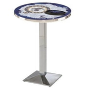 L217 St Louis Blues 36in. Tall - 36in. Top Pub Table with Chrome Finish