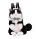 thumbnail image 2 of Mochila con forma de gato, elegante mochila de dibujos animados para mujer, informal, de peluche Negro, 2 of 9