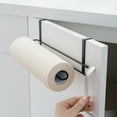 thumbnail image 2 of Paper Towel Hanger Metal Roll Paper Storage Hanging Rack Tissue Shelf for Kitchen Under Cabinet Over Door Bathroom Towel Sundries Accessories, 2 of 10