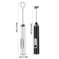 thumbnail image 5 of 2Pcs Electric Milk Frother under $5! Yannianjz Electric Milk Frother, Handheld Frother Wand with 3 Speeds and Stainless Steel Whisk, USB Rechargeable Frother for Coffee, Matcha, and Hot Chocolate, 5 of 9