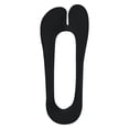 thumbnail image 2 of Ljudmp Women's No Show Tabi Socks Split Toe Socks Non-Slip Liner Socks for Flip Flops Silicone Heel Grip Low Cut Cotton Sock Black, 2 of 3