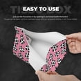 thumbnail image 3 of Lsque heart with cow Printed Long Tissue Box Cover Holder, Facial Paper Organizer Dispenser,Triangle with Bottom Belt, PVC Leather Decorative Organizer, 3 of 7