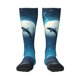 thumbnail image 1 of Balery Night Sky Moon Dolphin Calcetines novedosos Calcetines deportivos Calcetines hasta la rodilla Calcetines de algodón Calcetines originales y geniales, 1 of 6