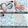 thumbnail image 2 of Dragonfly Flower Light Blue Front Door Mat, Indoor Mats for Bedroom Bathroom Kitchen, Floor Mat Non-Slip, Soft Carpet Floor Cover Machine Washable Entryway Mat - 20x31.5in, 2 of 5
