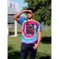thumbnail image 2 of Teonanacatl Stencil Art. Tie Dye Spiral Men -Image by Shutterstock, Male XX-Large, 2 of 4