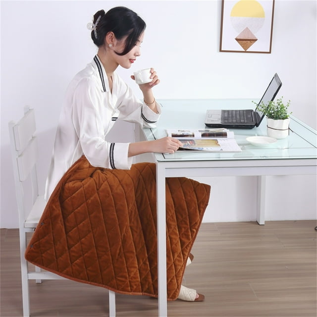 COffee Heated Blanket Usb Electric Warming Flannel Throw Sofa Couch Bed Portable Travel Office Use Machine Washable Soft Material 75X120Cm Polyester #z75Wt