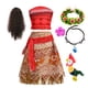 thumbnail image 4 of Girls Moana Vaiana Fantasy Tassel Dress Children Summer Carnival Clothing Set Kids Princess Dress Cosplay Birthday Party Costume, 4 of 5
