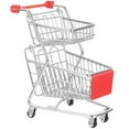 thumbnail image 3 of Mini Shopping Cart Model Desktop Supermarket Trolley Mini Supermarket Handcart Toy, 3 of 9
