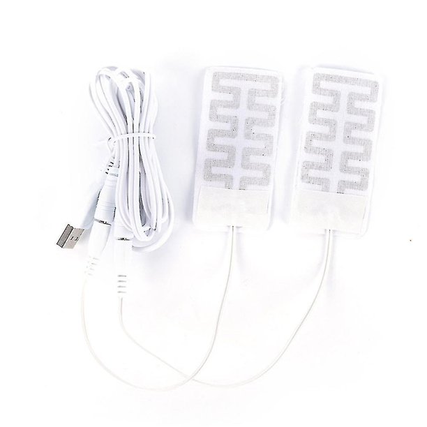 15 1 par de calentadores eléctricos USB de tela de fibra de carbono calentada