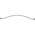 thumbnail image 2 of Basic Curved Shower Rod, 5 Feet, 3" Diameter Rose, Exposed Screws, Satin Stainless Steel by Stone Harbor Hardware, 2 of 3