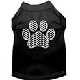 thumbnail image 3 of Pet Dog  Cat Shirt Screen Printed, "Chevron Paw", 3 of 11