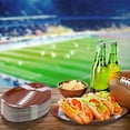 thumbnail image 2 of Kitchen Supplies Football Shaped Disposable Paper Plates Football Party Plates Football Party Supplies For Football Theme Party Supplies Sports Game Birthday Decoration 9.4 X 5.9 Inch, 2 of 7