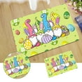 thumbnail image 4 of Happy Easter Bunny Gnome Kitchen Rugs Set of 1, Rabbit Chick Eggs Balloon Carrot Kitchen Mats Decor, Spring Floor Door Mat Home Decorations Profile Floor Mats Decorations for Home Kitchen -16x24 Inch, 4 of 5