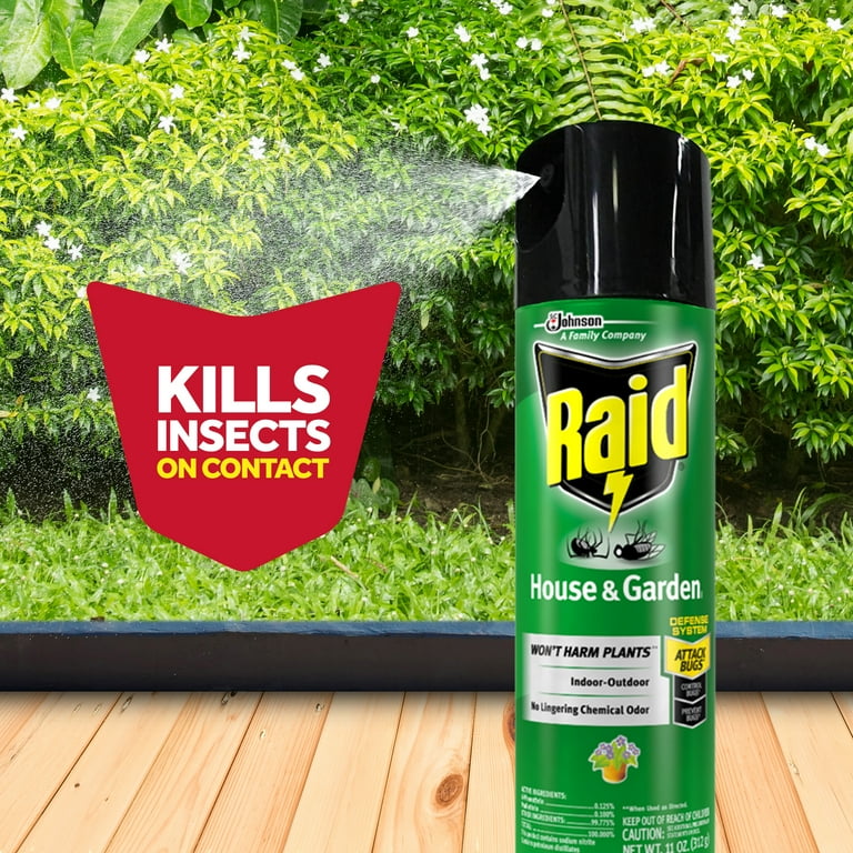RAID 家と庭、飛ぶ昆虫 Raid Indoor Outdoor Flying Insect Killer 11 oz Contact Bug Spray
