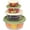 Green-bowls, variant on Food Storage Containers with Lids - Plastic Serving Bowls - BPA Free Stackable Storage Containers for Kitchen - Green Leftover Salad Bowls - Nesting Microwave Safe Container Set