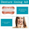 thumbnail image 2 of Soft Denture Reline Kit,False Teeth Set,Snap on Dentures Teeth Silicone Denture Top and Bottom Denture Soft Relining Kit, 2 of 5