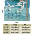 thumbnail image 5 of Nautical Anchor Blanket Plush Cozy Christian Blue Throw Blankets for Girls Boys Women Men Flannel Fleece Ultra Soft Fuzzy Party Blanket Gifts for Bed 50"X40", 5 of 16