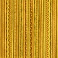 thumbnail image 1 of Ahgly Company Indoor Square Abstract Yellow Modern Area Rugs, 7' Square, 1 of 4
