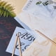 thumbnail image 5 of 44 hojas de plantillas de letras y números, plantillas de alfabeto de plástico, plantillas de dibujo DIY con letreros, 5 of 8
