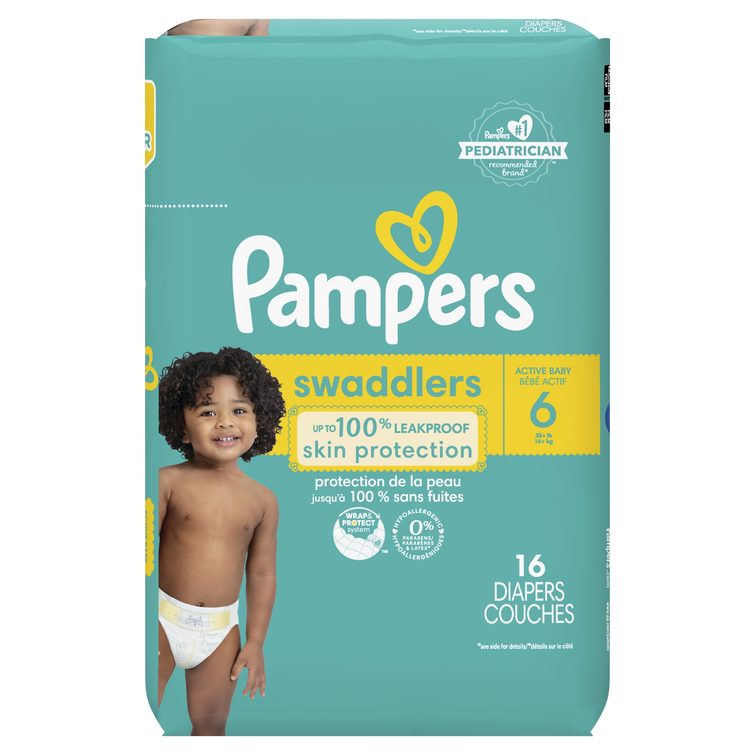 Pampers Swaddlers Diapers (Choose Your Size & Count) - Walmart 