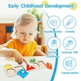 thumbnail image 1 of VONKY Geometric Shape Puzzles With Knobs Toys Develop Fine Motor Skills Entertain 1Set, 1 of 6