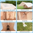 thumbnail image 4 of Inflatable Camping Tent with Pump & 1/2 Awnings, 4-8 Person Air Tents for Camping Adult, Large Waterproof Oxford Family Glamping Tent, Quick Setup Big Tent for Outdoor Camping, 4 of 7