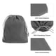 thumbnail image 4 of Uxcell 20 piezas Bolsas de Terciopelo con Cuerdas 4 x 4.7 Pulgadas Bolsas de Regalo para Joyería, Gris, 4 of 7