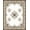 White, Pattern 1, variant on ODIKA 4'x6' Machine Washable Non-Slip Area Rug, Vintage Botanical Heirloom Inspired Medallion Heritage Design High Traffic Rug, White, 597424