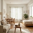 thumbnail image 5 of Tarmeek 80x200cm Double Row Lace Sheer Blackout Curtains Rod Pocket Thermal Insulated Window Panels for Bedroom Living Room Energy Saving Light Blocking, 5 of 7