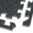 thumbnail image 5 of FlooringInc 3/4" Thick Soft Rubber Interlocking Gym Flooring Tiles, 2'x2', 20 Tiles, 80 sqft, Blue, 5 of 8