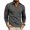 F109-Grey, variant on FYDUU Mens Golf Shirt Comfort Men's Long Sleeve Classic Polo Shirts Trendy Casual Button Tees Collared Pullover Shirts With Pockets Daily Work Shirts
