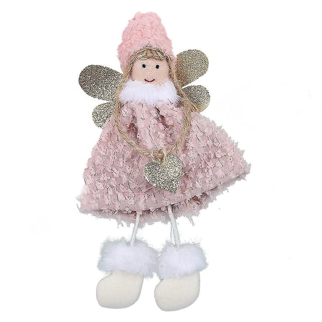 Adornos colgantes para árbol de Navidad, decoración de muñeca de ángel de Navidad
