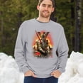 thumbnail image 4 of Apocalypse Reaper Sweatshirt Fantasy Skeleton Knight with a Sword Medieval Legendary Creature Dragon Wizard Crewneck, 4 of 7