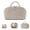 Khaki, variant on Travel Makeup Bag for Woman, Set Makeup Bags with Compartments Large Capacity Pouch Open Flat Small Toiletry, Puffer Waterproof Cosmetic Organizer Portable Bag for Business Trips
