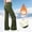 Army Green, variant on Girls Fleece Lined Flare Pants High Waist Winter Warm Bell Bottom Pants for Girl Teen Casual Athletic Pants with Pockets(Black,8-9 Years)