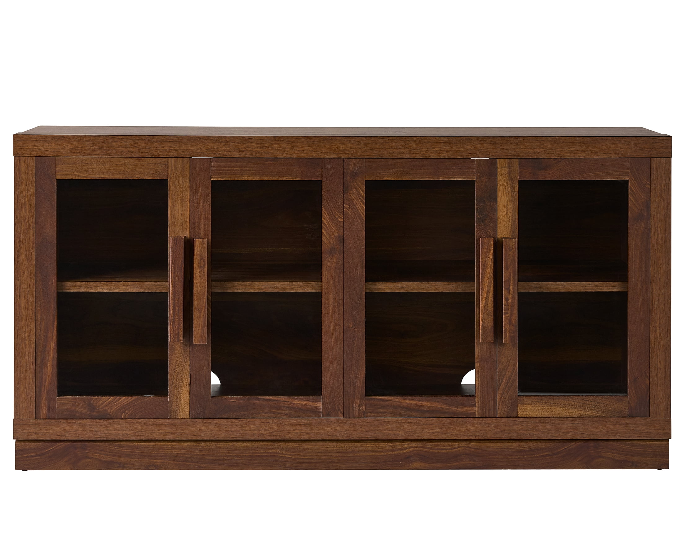 Better Homes & Gardens Ezra TV Stand for TV's up to 70", Warm Walnut finish
